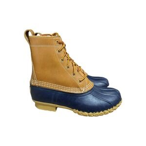 LL Bean Women's Bean Boots, 8"  (Blue) (B-Grade) Size 7 (CM) No Box